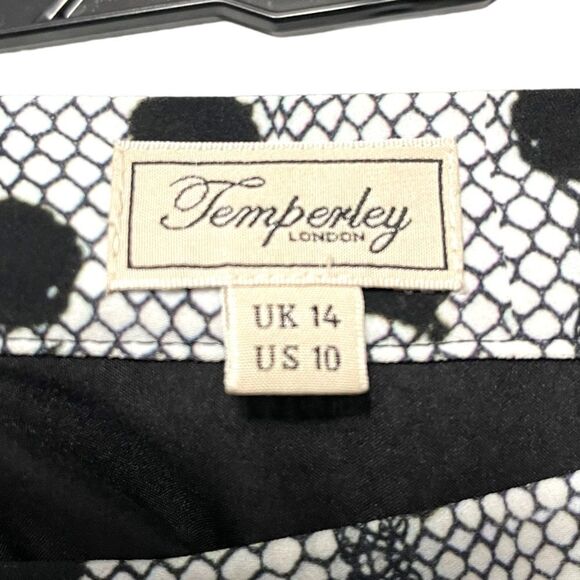 TEMPERLEY LONDON Floral Dot Matrix Print Maxi Skirt 10 - Picture 4 of 7